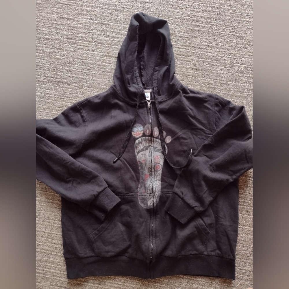 Men's zip front Bigfoot hoodie XL